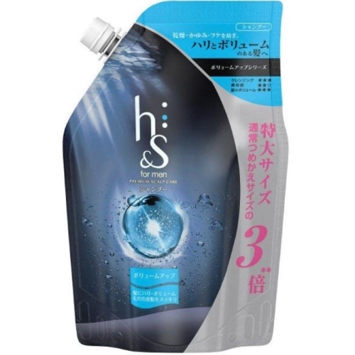 P&G エイチアンドエス フォーメン(h&s for men) ボリュームアップシャンプー詰替 超特大 ９００ｍｌ シャンプー 詰替 900ml