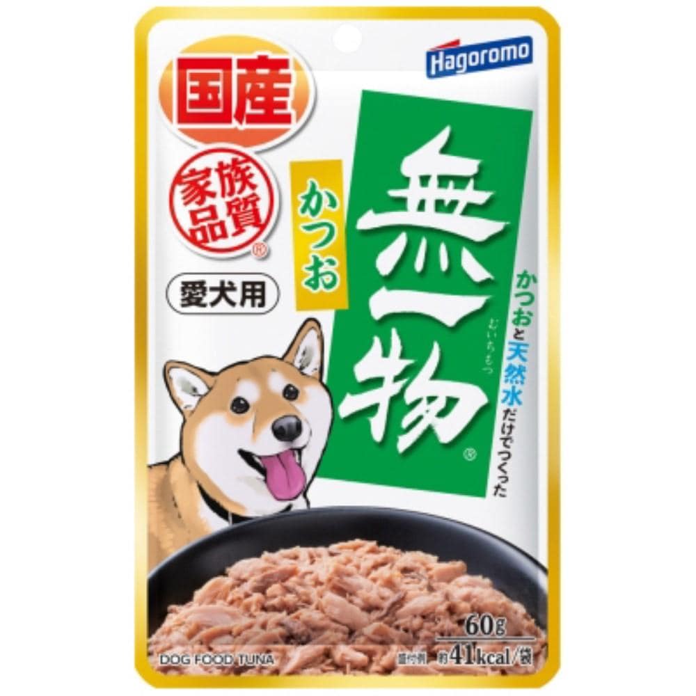 はごろも　愛犬用無一物パウチ　かつお　６０ｇ かつお