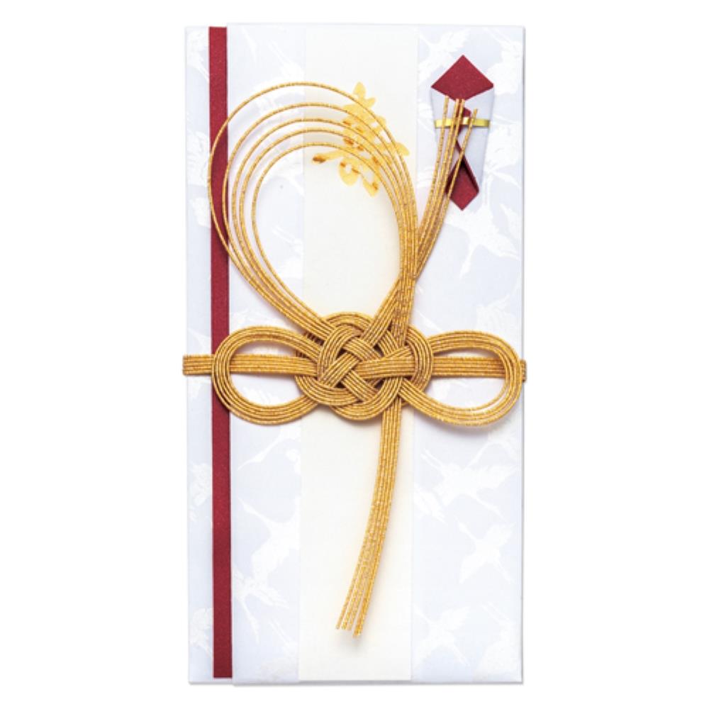 マルアイ　金封　羽鶴　赤　キ－６３０Ｒ