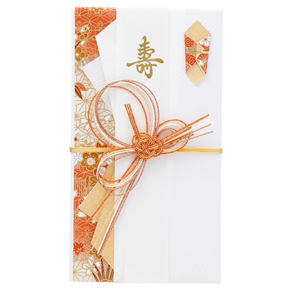 マルアイ　金封　花衣　赤　キ２６Ｒ