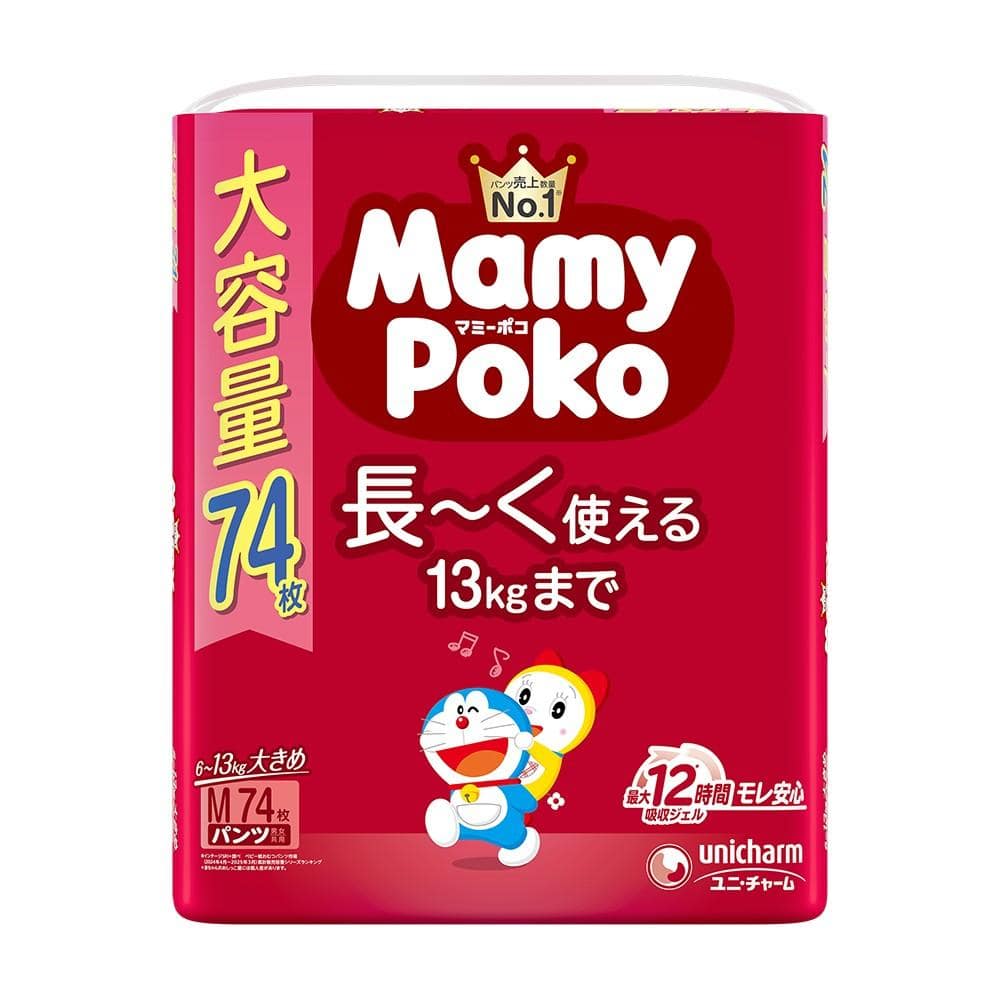 ユニ・チャーム　マミーポコパンツ　Ｍ７４枚　ドラえもん