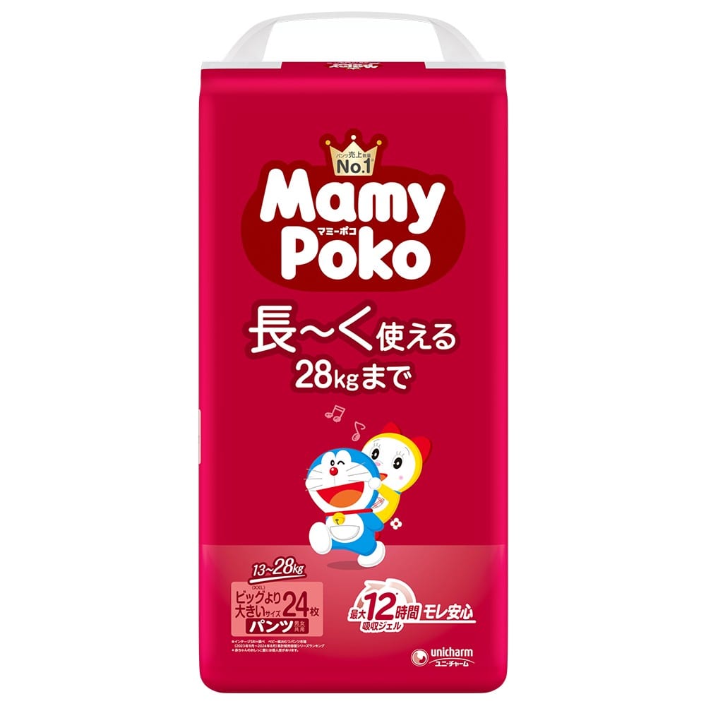 ユニ・チャーム　マミーポコパンツ　ビッグ大　２４枚　ドラえもん