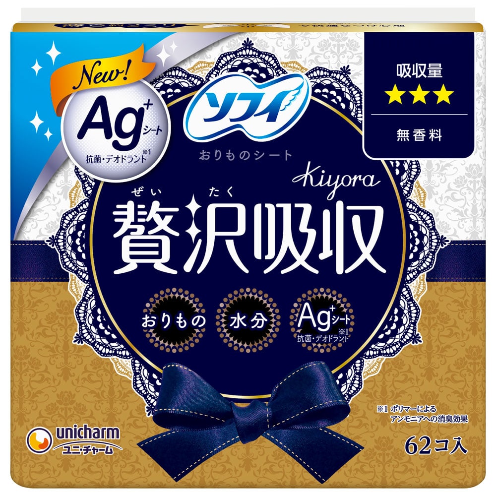 ユニチャーム ソフィ 贅沢吸収 Ａｇ 無香料ふつう用６２枚 無香料ふつう用６２枚