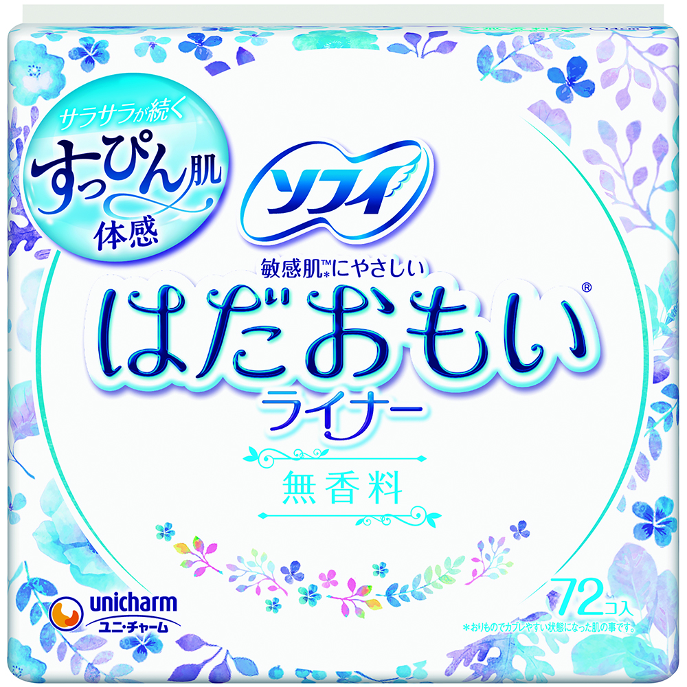 ユニ・チャーム　ソフィ はだおもい ライナー 無香料 72枚