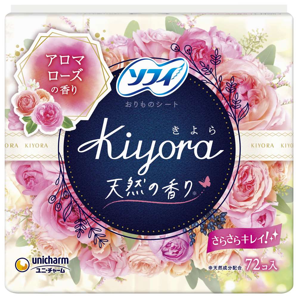 ユニ・チャーム　ソフィ Kiyora(きよら)　アロマローズ　７２枚 アロマローズ