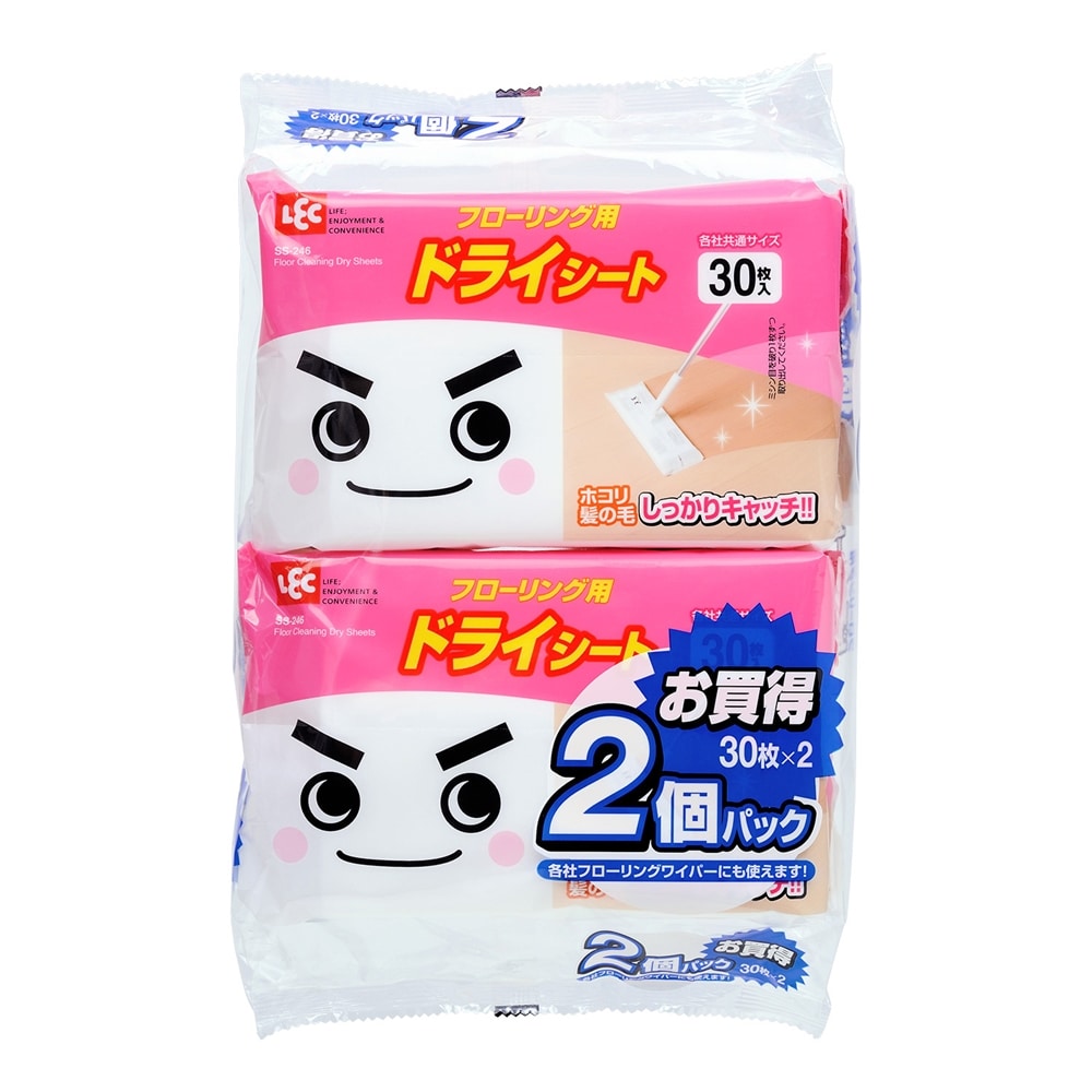 レック　ドライシートフローリング用３０枚２個パック　ＳＳ‐２４７