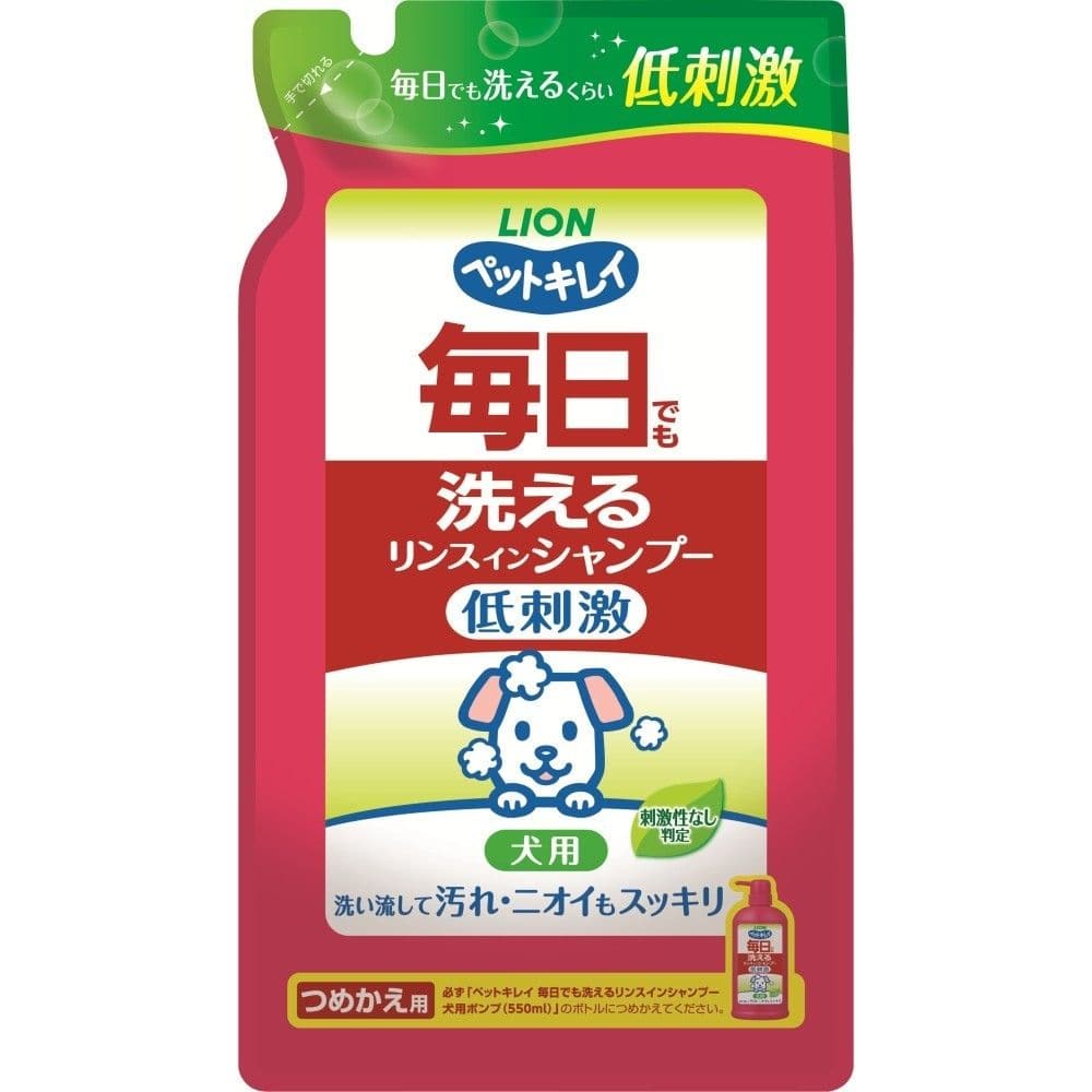 ペットキレイ　毎日でも洗えるリンスインシャンプー　愛犬用　つめかえ用４００ｍｌ つめかえ用４００ｍｌ