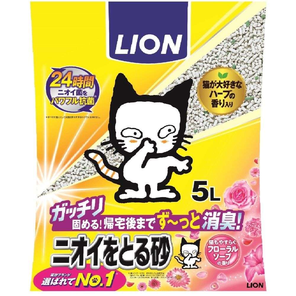 ニオイをとる砂　フローラルソープ　５Ｌ フローラルソープ　５Ｌ