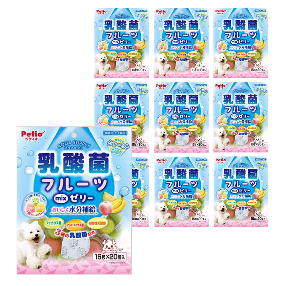 ペティオ フルーツMIXゼリー 16g×20個 ×10個セット フルーツMIX 10個セット