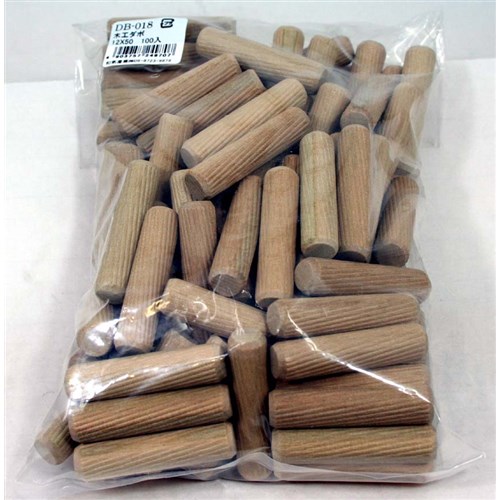 木工ダボ　１２×５０　ＤＢ－０１８　約１００個