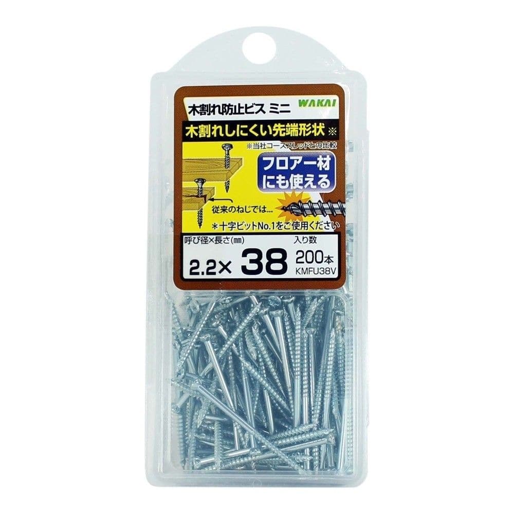 若井産業　木割れ防止ビス　ミニ　ユニクロ　３８ｍｍ