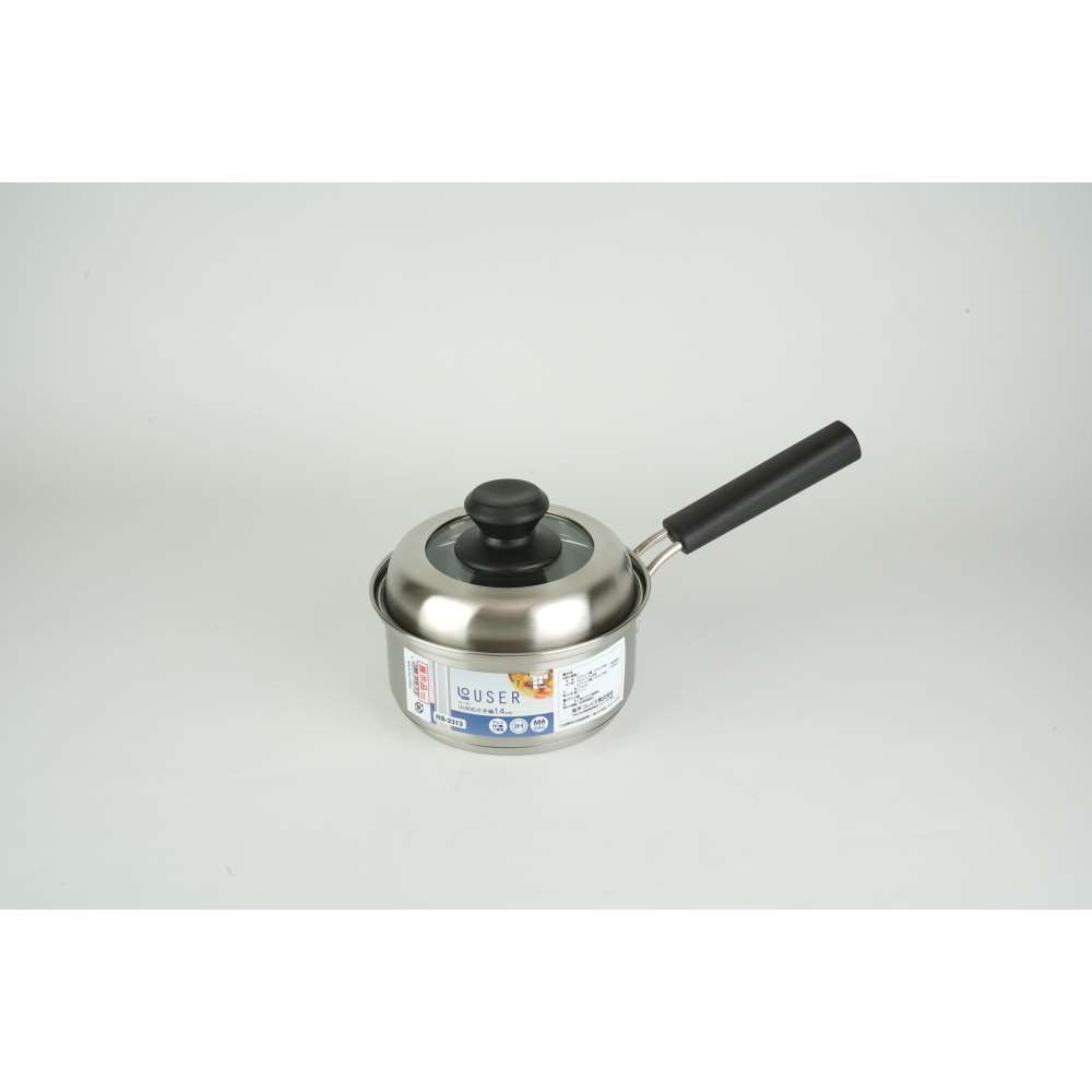 和平フレイズ　ローザー　ＩＨ対応片手鍋１４ｃｍ（ガラス窓付蓋）　ＲＢ－２３１３ 14ｃｍ