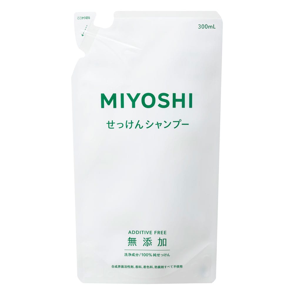 ミヨシ石鹸　無添加シャンプー　つめかえ用　３００ｍｌ シャンプー詰替