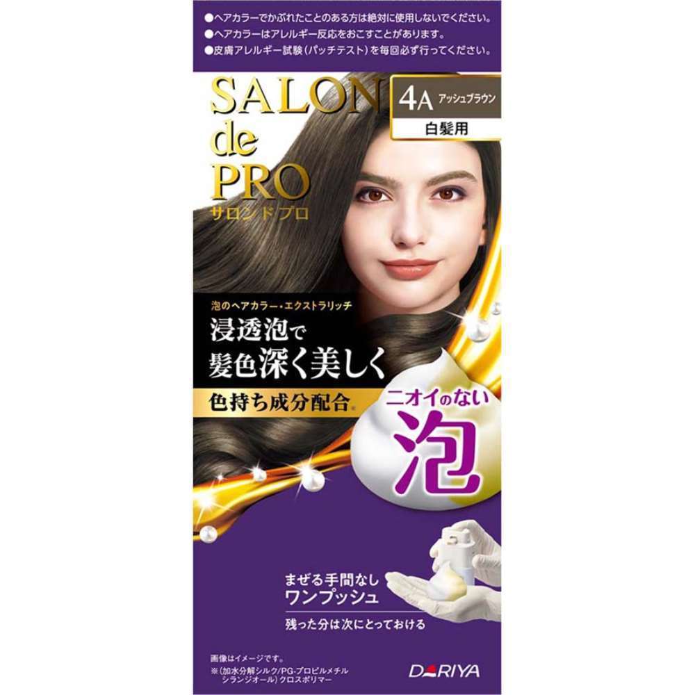 ダリヤ　サロンドプロ泡のヘアカラー・エクストラリッチ（白髪用）　４Ａアッシュブラウン アッシュブラウン