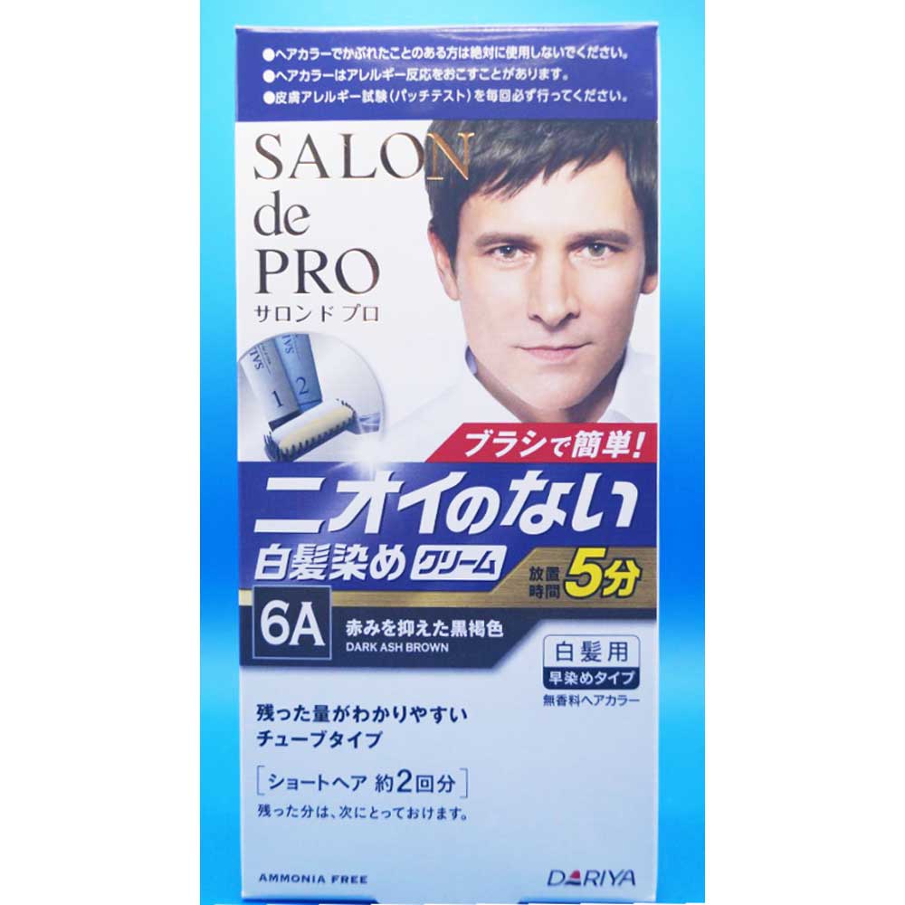 ダリヤ　サロンドプロ　無香料　ヘアカラーメンズスピーディ６Ａ
