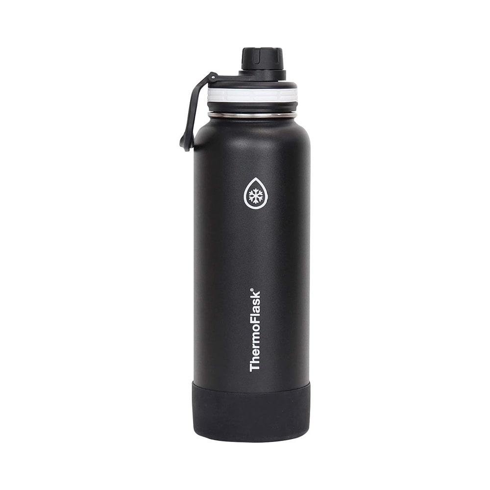 サーモフラスク 1.17L ブラック 保冷専用 水筒 ステンレスボトル 1170ml