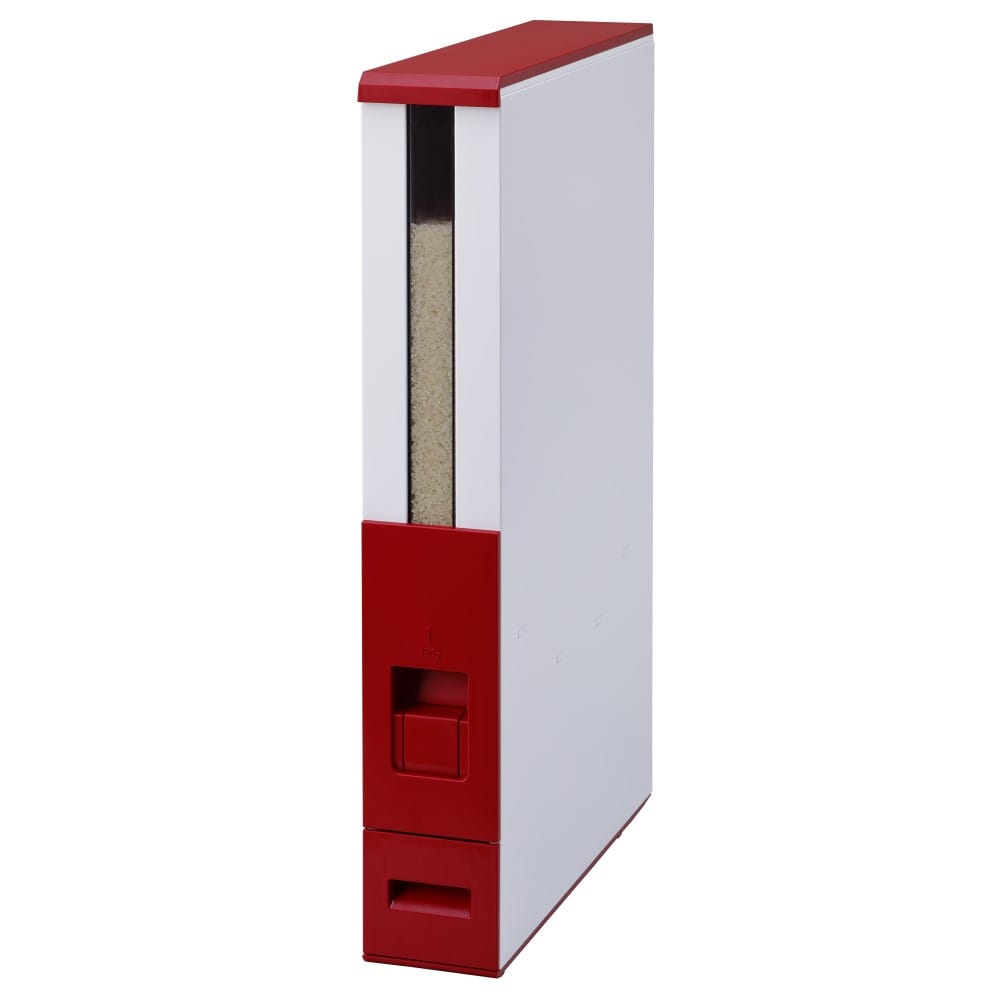 エムケー精工　計量米びつ12kgタイプ ライスエースS レッド ＲＣＢ‐１２ＳＲ