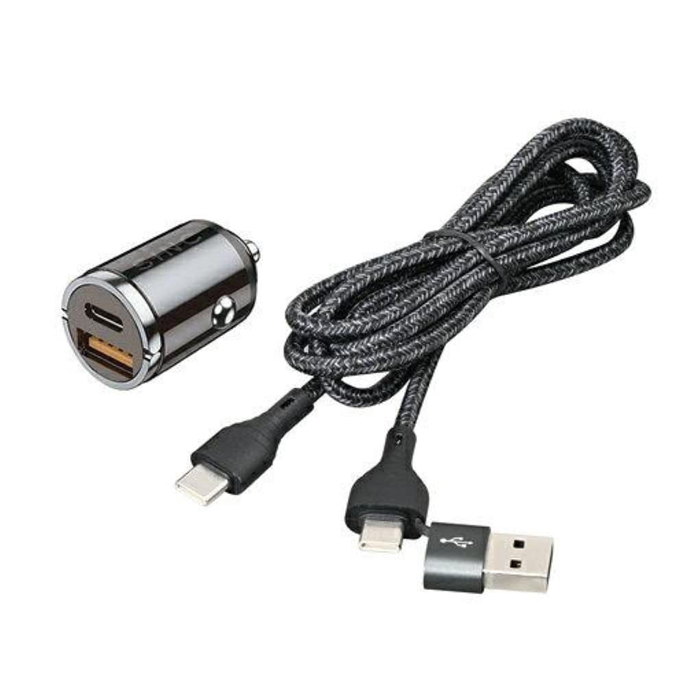 セイワ　ＤＣ－ＵＳＢプラグＡ＋Ｃ　ＰＤ２０Ｗ　Ｃ／Ａ　ｔｏ　Ｃケーブルセット　Ｄ６１５