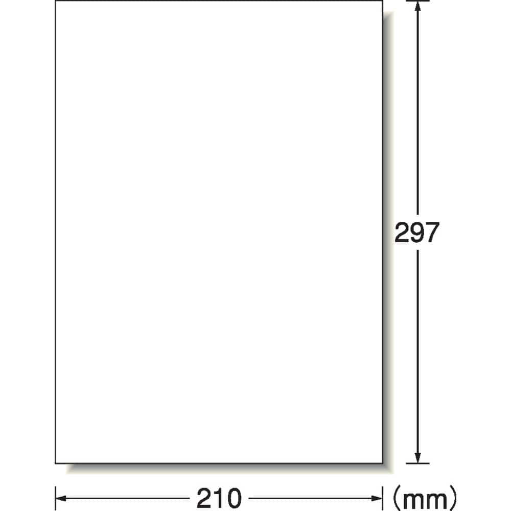 3M エーワン （TM）  ラベルシール（プリンタ兼用）再生紙 1面 （100枚入） 31332