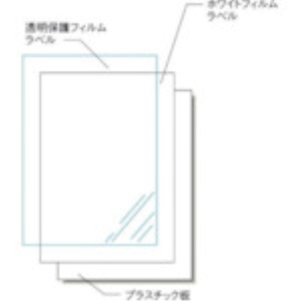 3M エーワン 屋外用サインプレートセット（インクジェット）光沢フィルム・白2枚 32040