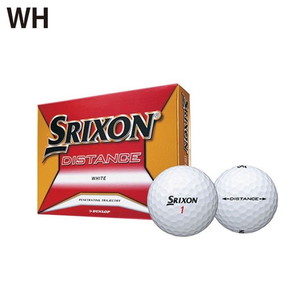 Dunlop ダンロップ ゴルフボール Srixon Distance ゴルフボール 18年モデル 1ダース 12個入り ホワイト ホワイト 車 自転車 レジャー ホームセンターコーナンの通販サイト