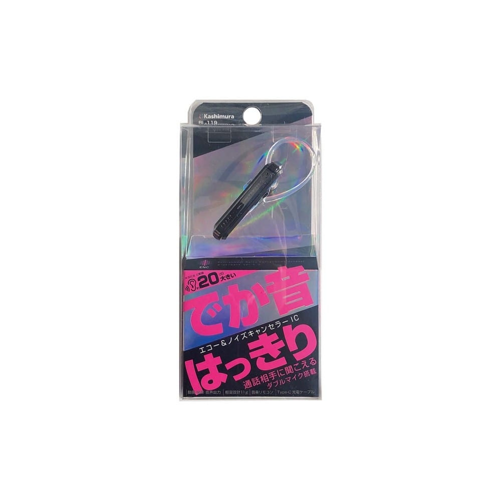 カシムラ　Ｂｌｕｅｔｏｏｔｈイヤホン　ダブルマイク　ＢＬ１１９