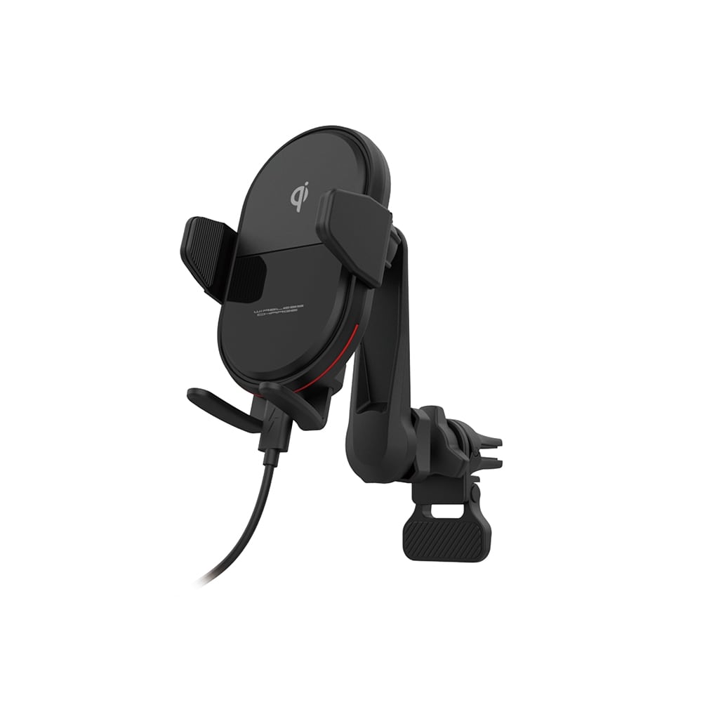 カシムラ　Ｑｉ自動開閉ホルダー　手帳対応　キャパシタ付　ロングアーム　エアコン取付け　ＫＷ２９ KW29