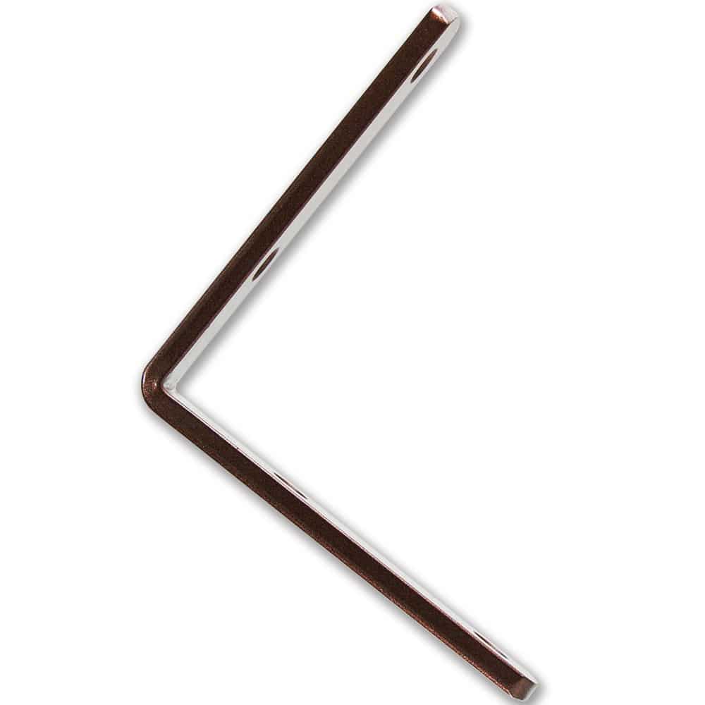 福本金物　カラー化粧アングル　バラ　９０ｍｍ×９０ｍｍ　茶