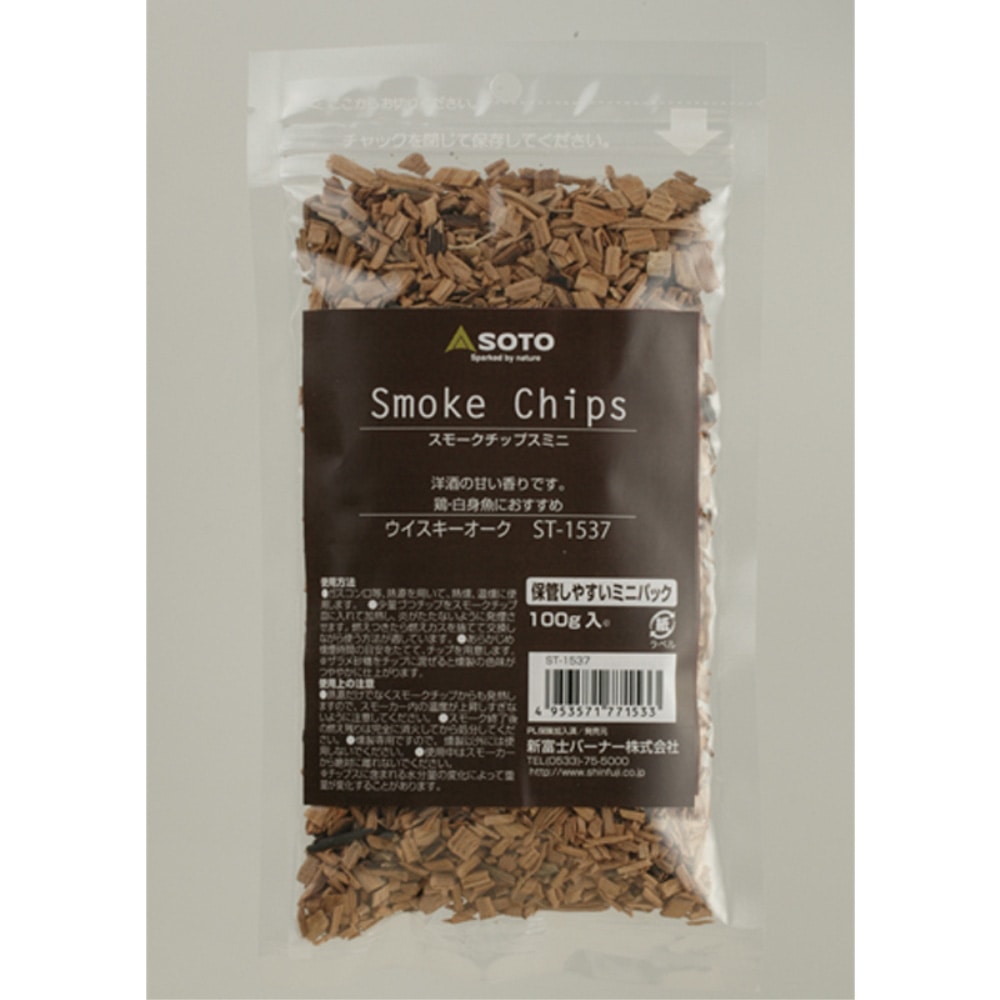 ＳＯＴＯ スモークチップスミニ ウイスキーオーク 100ｇ ST-1537