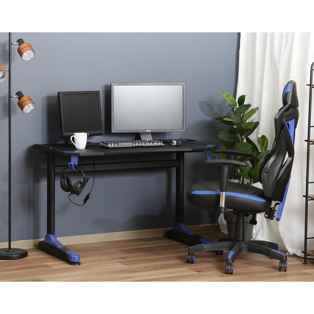 ゲーミングデスク ワークデスク 幅120×奥行65cm イージー01 レッド GAMING DESK XeNO ゼノ〔〕｜センターテーブル 