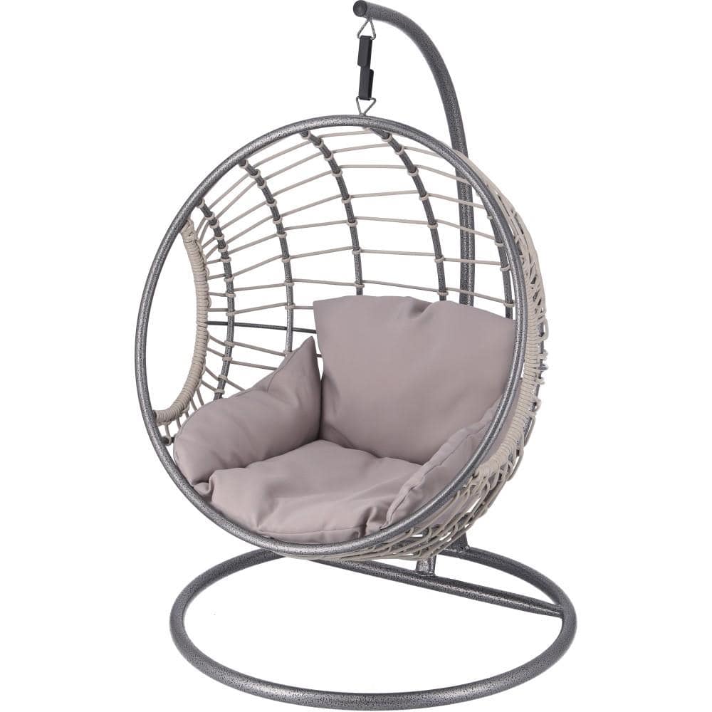 不二貿易　ペット用ハンギングチェア　半円　ＧＹ　幅６０奥行６１．５高さ９２ｃｍ