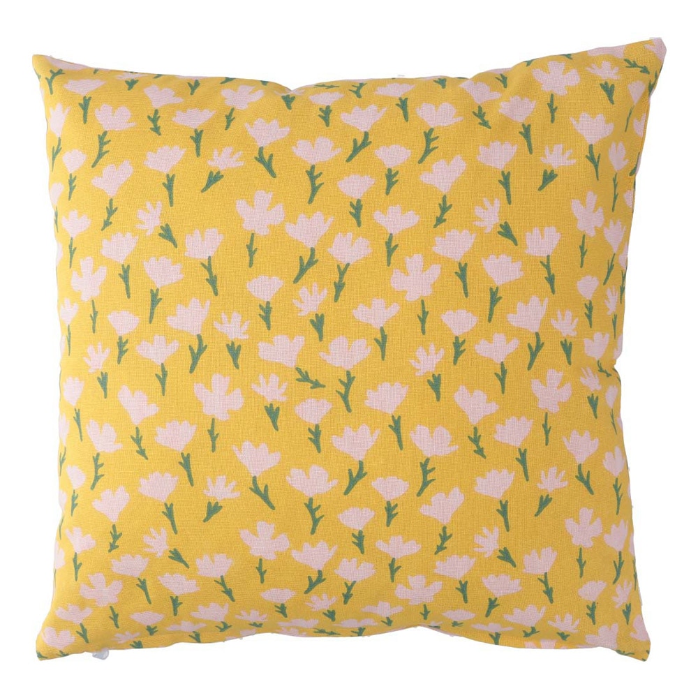 クッションカバー４５×４５　ＦＬＯＷＥＲ ＦＬＯＷＥＲ　オレンジ