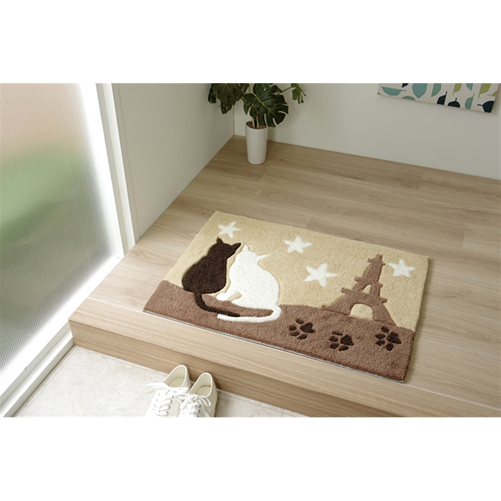 イケヒコ・コーポレーション(IKEHIKO) 玄関マット へたりにくい 弾力性 約50×70cm シルエット ネコ 猫 抗菌防臭 「ナイトキャット 玄関マット」: インテリア・家具・収納用品|ホームセンターコーナンの通販サイト イケヒコ・コーポレーション(IKEHIKO) 玄関マット へたりにくい 弾力性 約50×70cm シルエット ネコ 猫 抗菌防臭 「ナイトキャット 玄関マット」: インテリア・家具・収納用品|ホームセンターコーナンの通販サイト