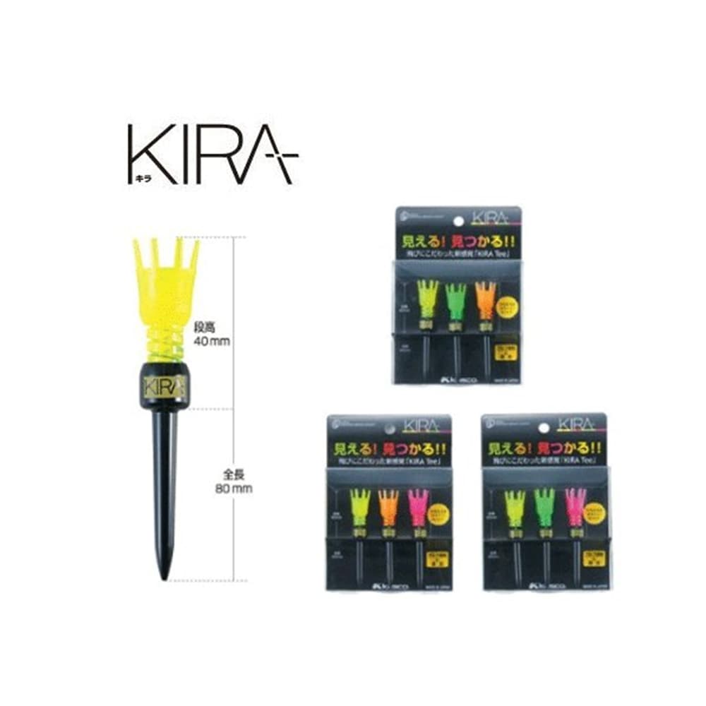 キャスコ(Kasco) ゴルフ ティー KIRA ティーミドル