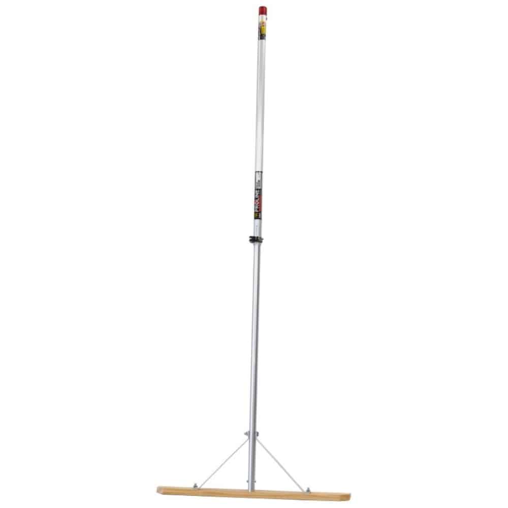 浅香工業　金象ＰＲＯ　伸縮式木製替板レーキ　９５×６００ｍｍ　ＡＰ柄　スクレーパー付