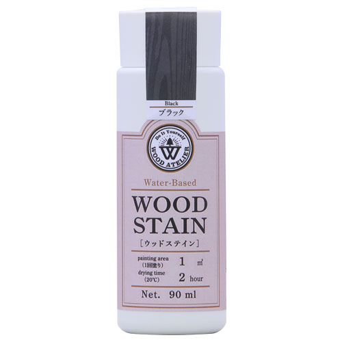 Wood Atelier ウッドステイン 90ml　WS-28 ブラック ブラック