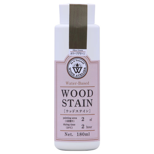 Wood Atelier ウッドステイン 180ml　WS-08 オリーブグリーン オリーブグリーン