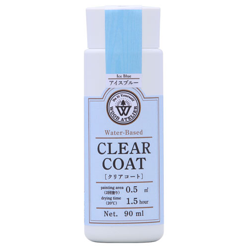 Wood Atelier クリアコート 90ml　CC-05 アイスブルー アイスブルー