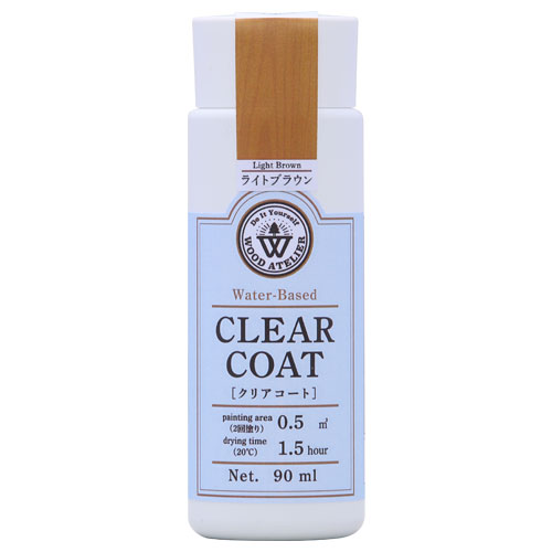 Wood Atelier クリアコート 90ml　CC-10 ライトブラウン ライトブラウン