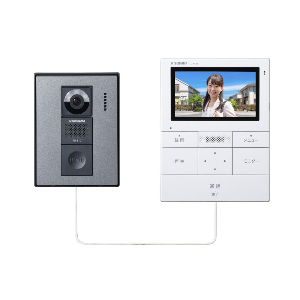 アイリスオーヤマ　テレビドアホン　ＴＤ－ＳＭ３０１０Ｔ－ＷＳＨ