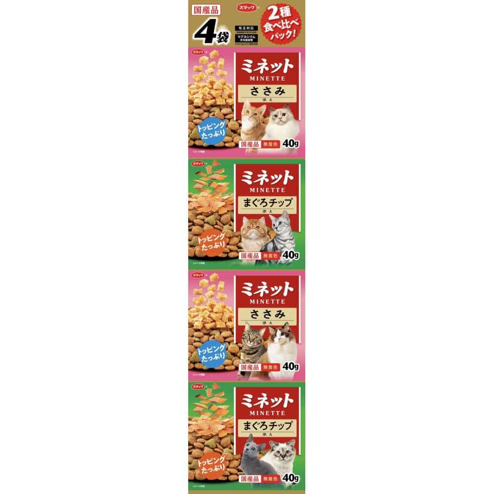 スマック　ミネット食べ比べまぐ　160 まぐろチップ＆ささみ添え　160ｇ