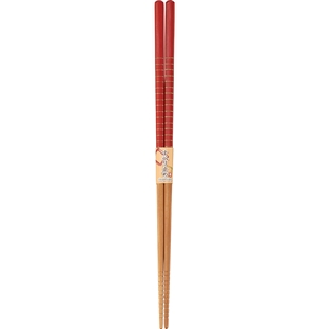 イシダ　取箸糸巻き　赤　２７．５ｃｍ 赤
