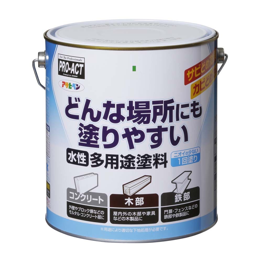 アサヒペン 水性多用途EX 3L アイボリー - 塗装用品