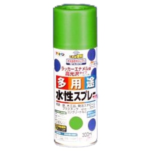 アサヒペン(Asahipen) 水性多用途スプレー　緑　３００ｍｌ 緑