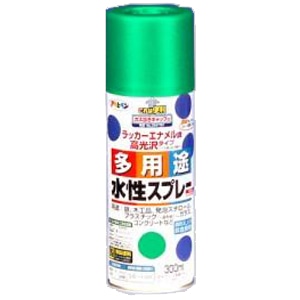 アサヒペン(Asahipen) 水性多用途スプレー　トロピカルグリーン　３００ｍｌ トロピカルグリーン