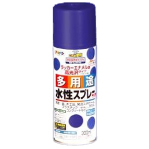 アサヒペン(Asahipen) 水性多用途スプレー　ウルトラマリン　３００ｍｌ ウルトラマリン