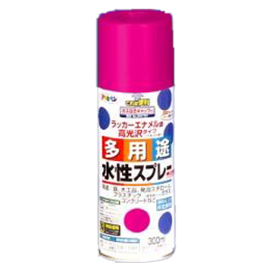 アサヒペン(Asahipen) 水性多用途スプレー　コスモスピンク　３００ｍｌ コスモスピンク