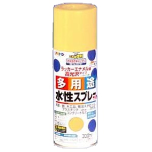 アサヒペン(Asahipen) 水性多用途スプレー　カントリークリーム　３００ｍｌ カントリークリーム