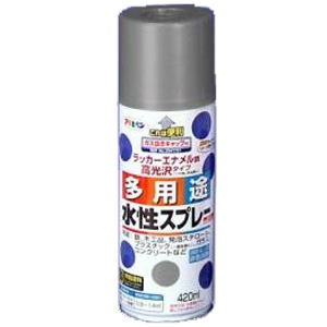 アサヒペン(Asahipen) 水性多用途スプレー　チャコールグレー　４２０ｍｌ チャコールグレー