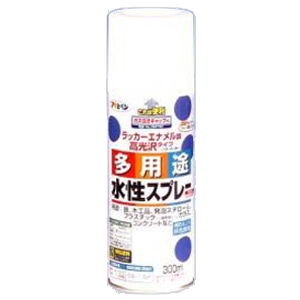 アサヒペン(Asahipen) 水性多用途スプレー　つや消し白　４２０ｍｌ つや消し白